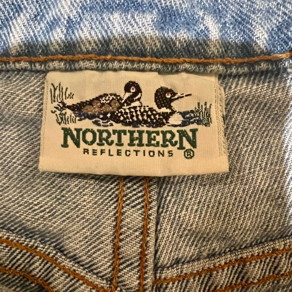 🩵Vintage 90s High Waisted Mom Jeans Northern Reflections Size 5/6 💯 Cotton - Picture 3 of 4